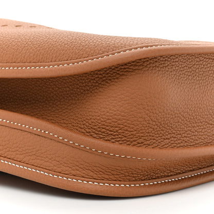 Hermes Taurillon Clemence Evelyne III PM Gold 7 of 8
