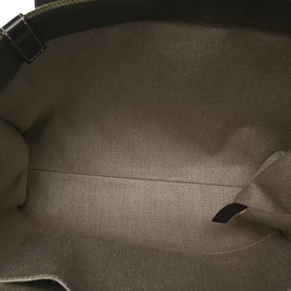 Chloe Linen Calfskin Medium Woody Tote Warm Green 5 of 10
