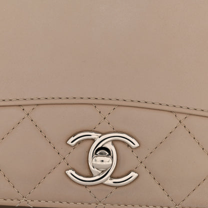 Chanel Calfskin Small Tramezzo Flap Beige 12 of 13