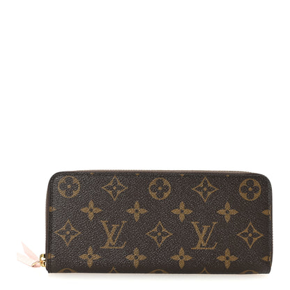 Louis Vuitton Monogram Clemence Wallet Rose Ballerine 1 of 7
