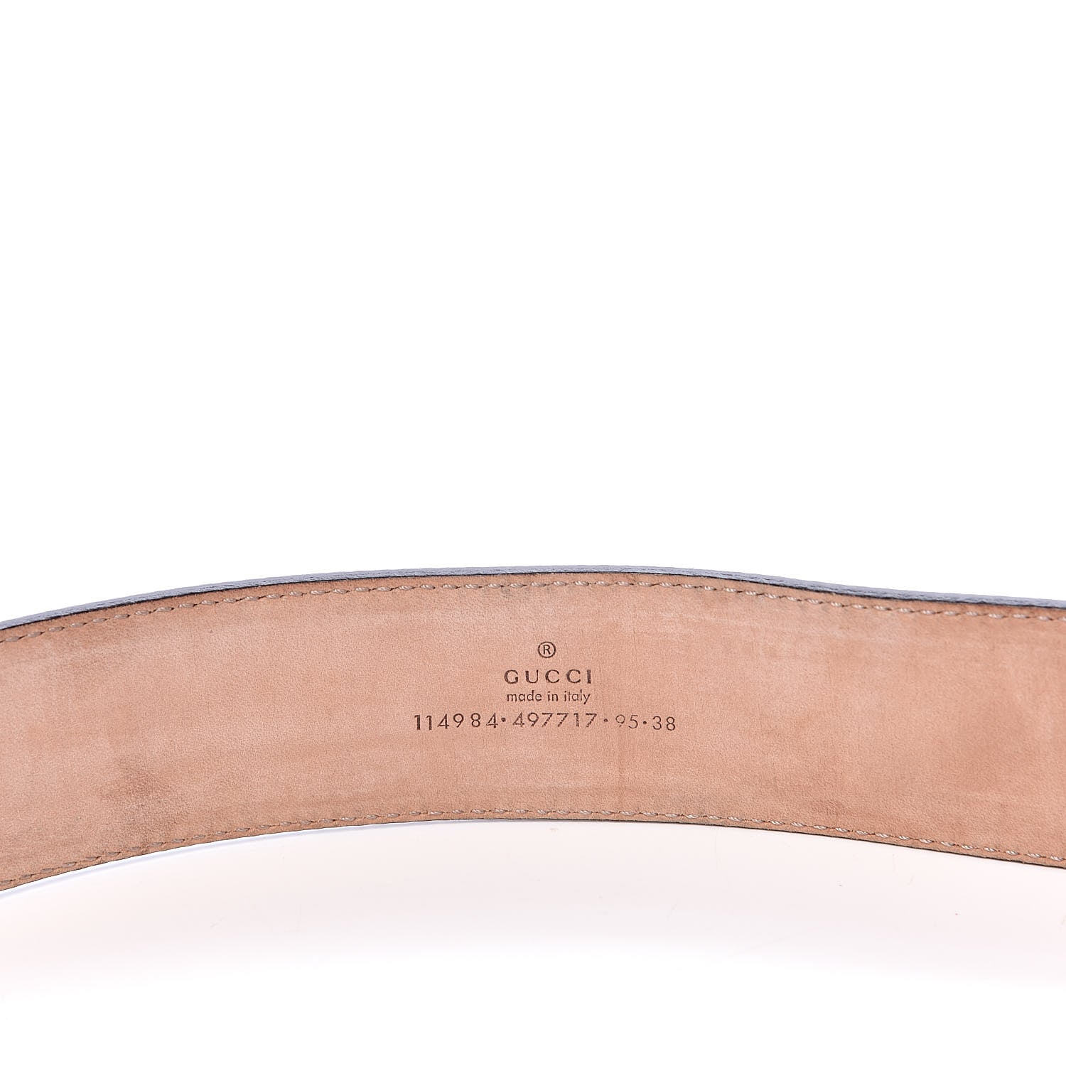 Gucci Calfskin Web Interlocking G Belt 95 38 Black 6 of 6