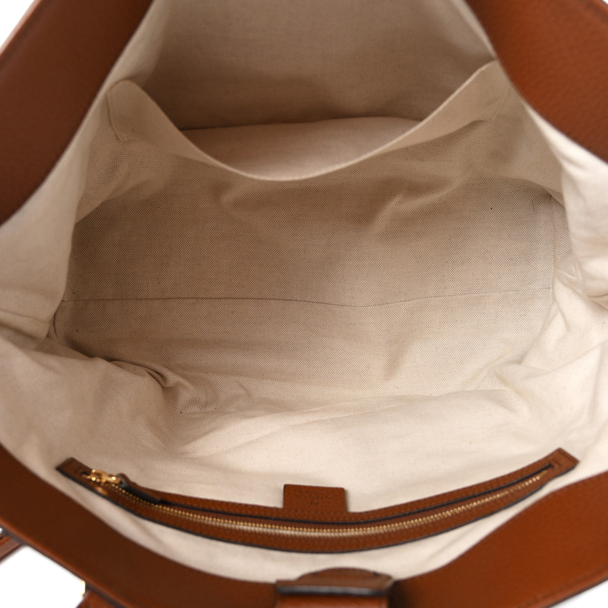 New Denim GG Monogram Medium Ophidia Shopping Tote Blue Tea Cuir