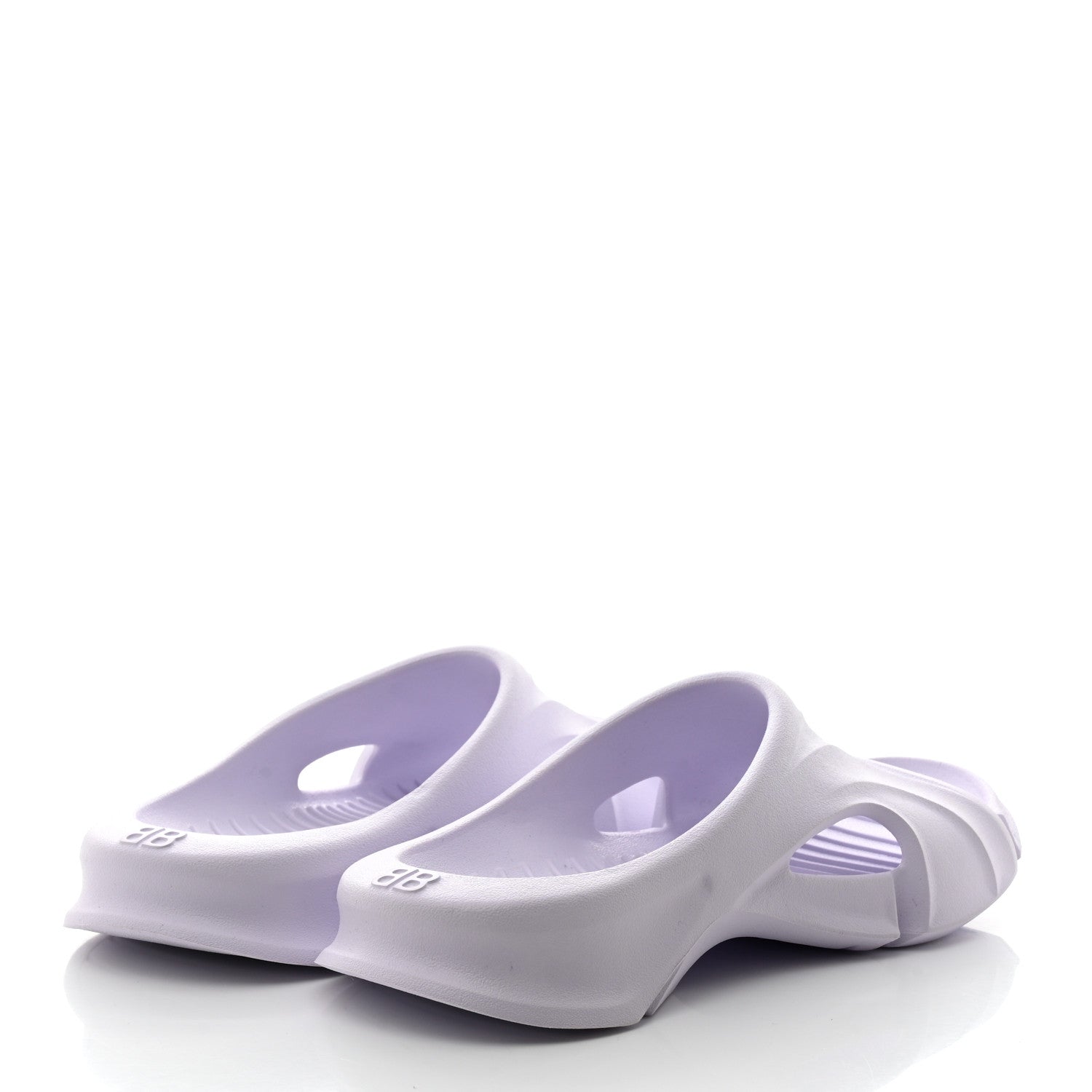 Balenciaga Rubber Mens Mold Slide Sandals 42 Lilac 4 of 7