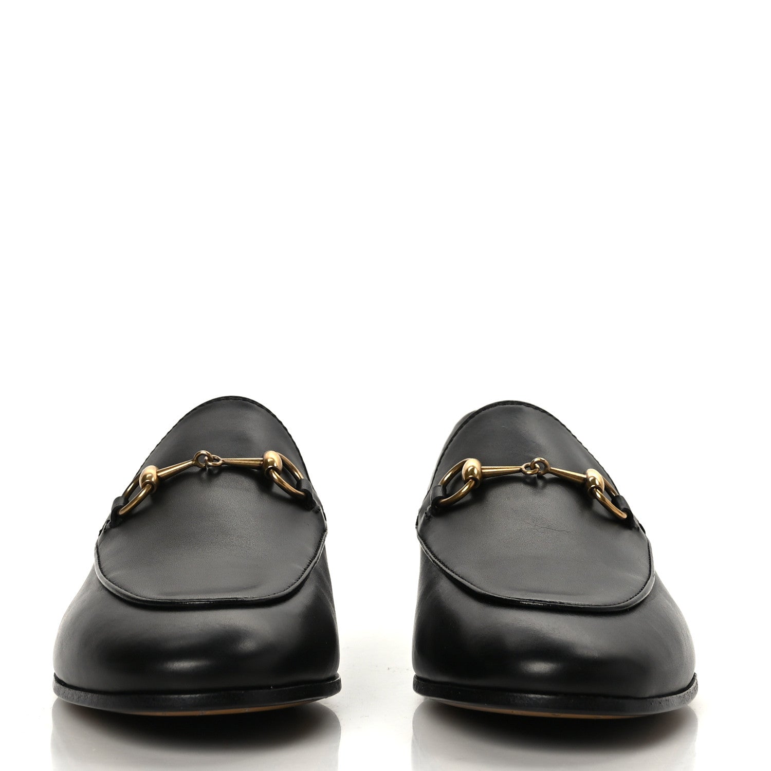Gucci Calfskin Womens Jordaan Loafers 39 Black 2 of 7