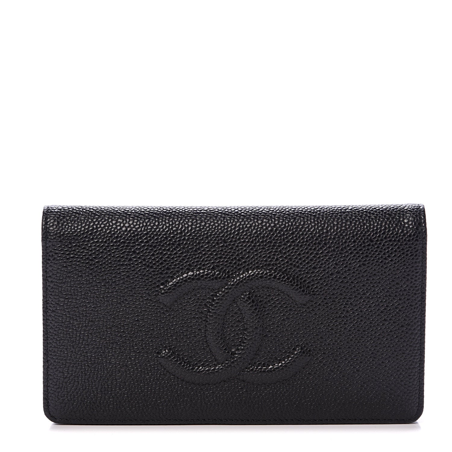 Chanel Caviar Timeless CC Yen Wallet Black 1 of 11