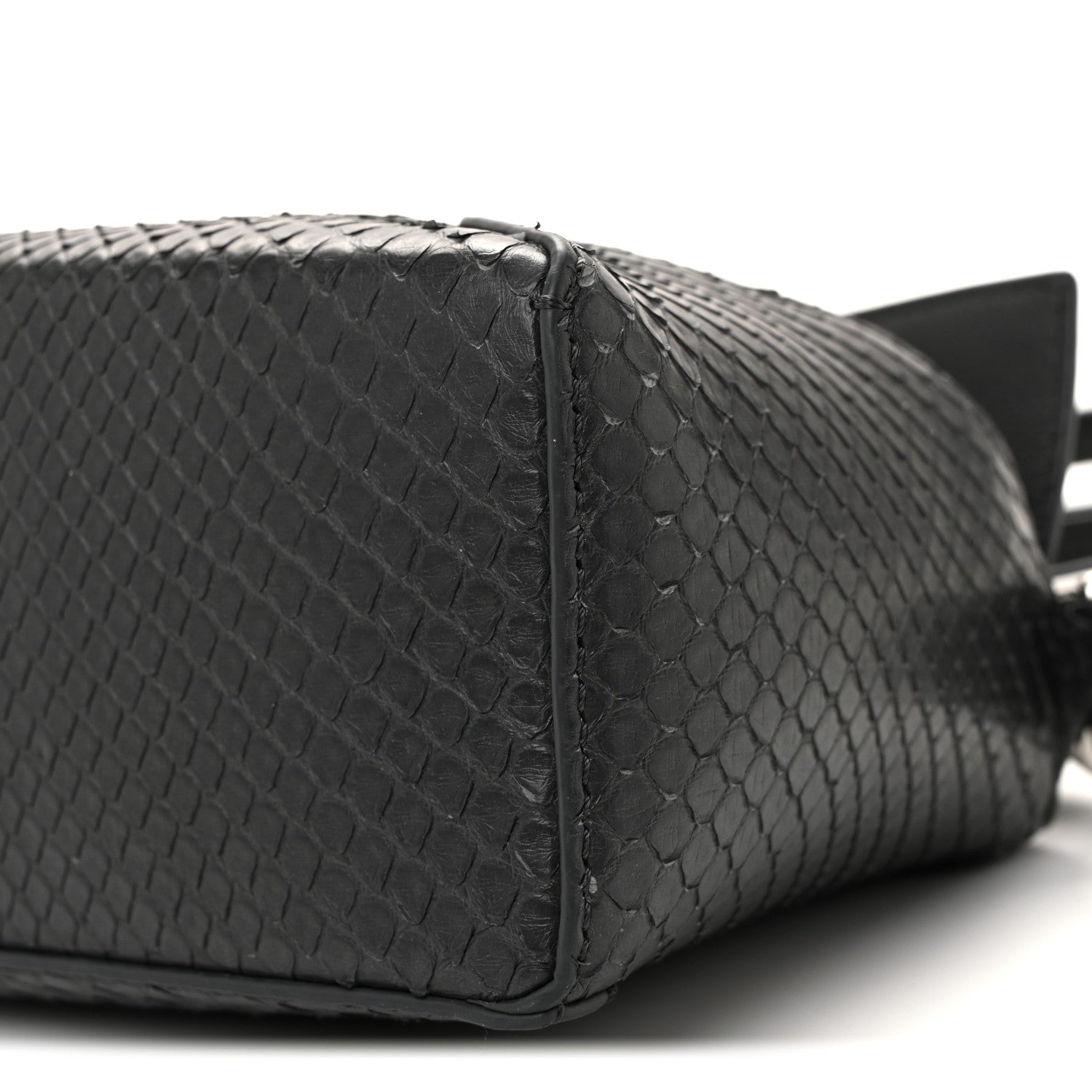 Loewe Snakeskin Mini Puzzle Bag Dark Grey 9 of 10