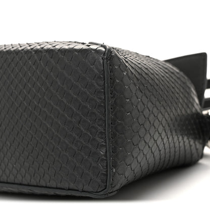 Loewe Snakeskin Mini Puzzle Bag Dark Grey 9 of 10