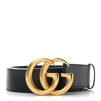 Gucci Calfskin Double G 40mm Belt 85 34 Black 1 of 12