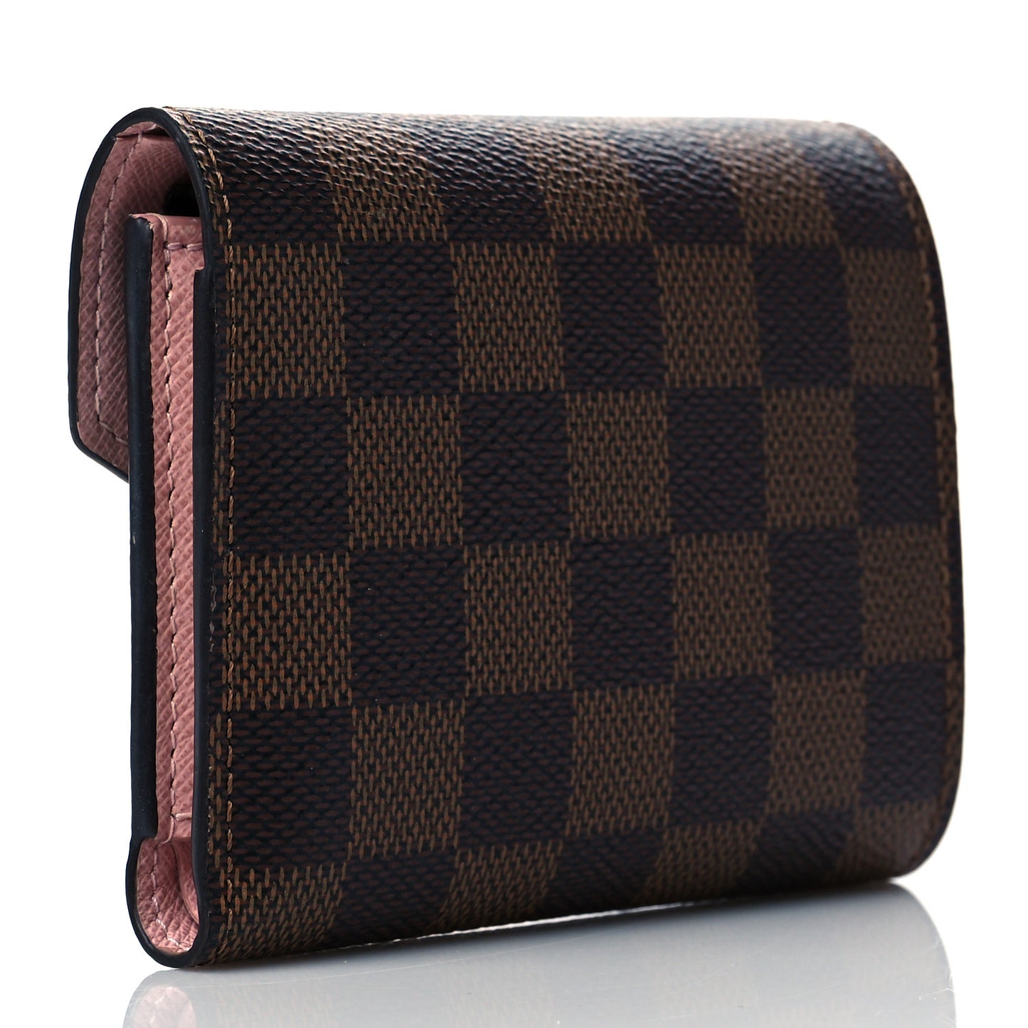 Damier Ebene Victorine Wallet Rose Ballerine