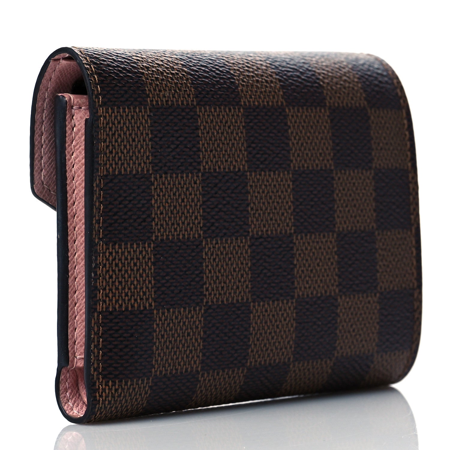 Louis Vuitton Damier Ebene Victorine Wallet Rose Ballerine 3 of 7