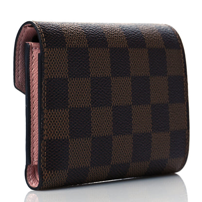 Louis Vuitton Damier Ebene Victorine Wallet Rose Ballerine 3 of 7