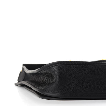 Hermes Taurillon Clemence Evelyne III PM Black 8 of 9