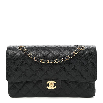 Chanel Caviar Quilted Medium Double Flap Black 1 of 9