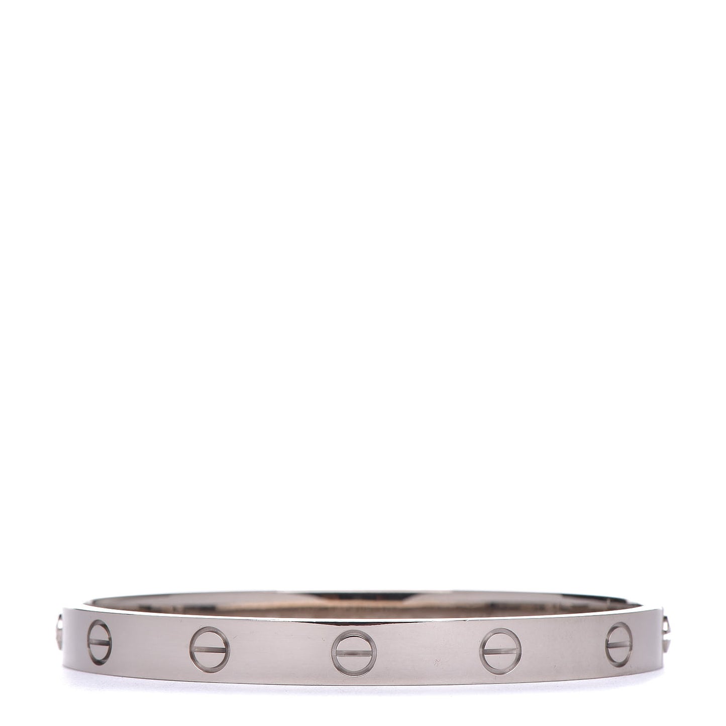 18K White Gold LOVE Bracelet 17