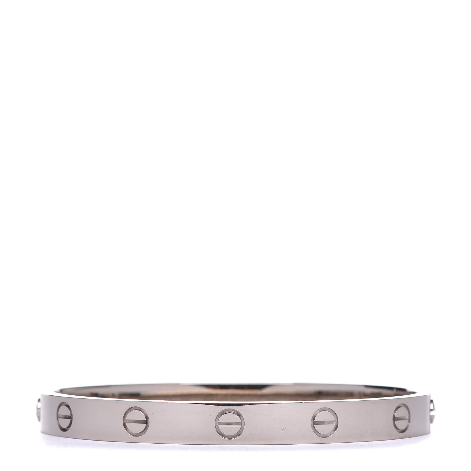 Cartier 18K White Gold LOVE Bracelet 17 1 of 9