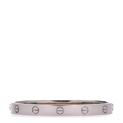 Cartier 18K White Gold LOVE Bracelet 17 1 of 9