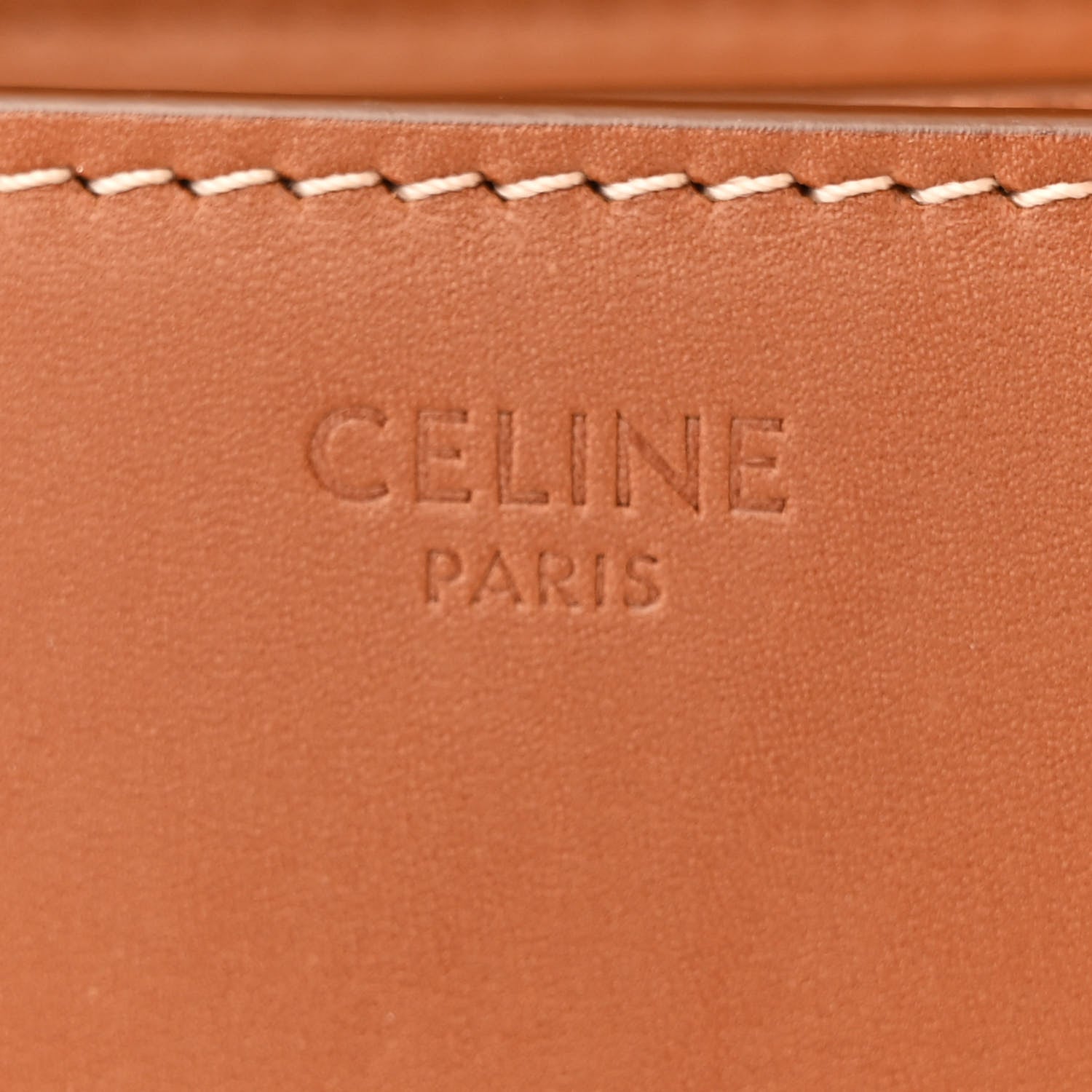 Celine Natural Calfskin Medium Classic Box Flap Bag Tan 7 of 11