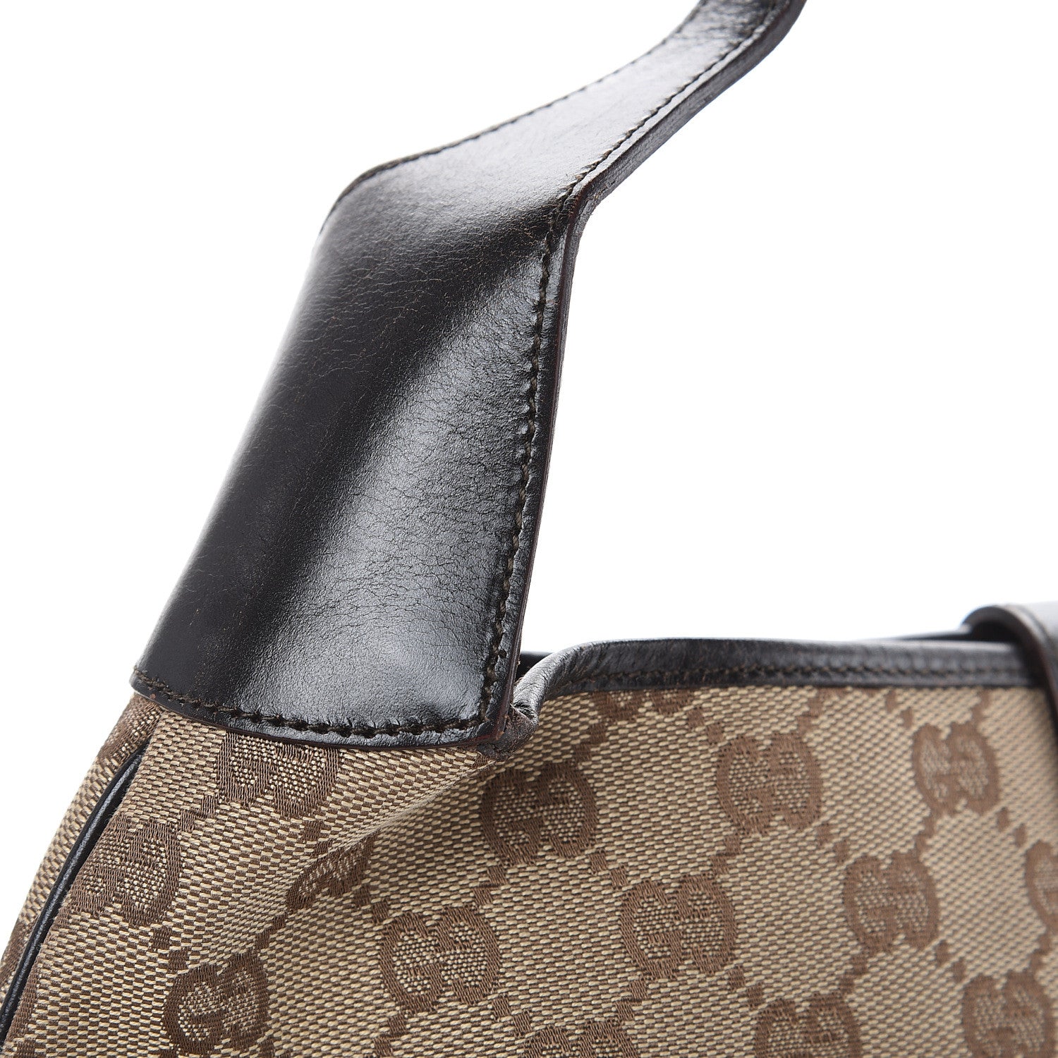 Gucci Monogram Web Jackie O Hobo Dark Brown 14 of 17