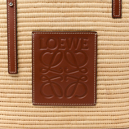 Loewe Raffia Small Square Basket Tote Bag Natural Tan 7 of 9