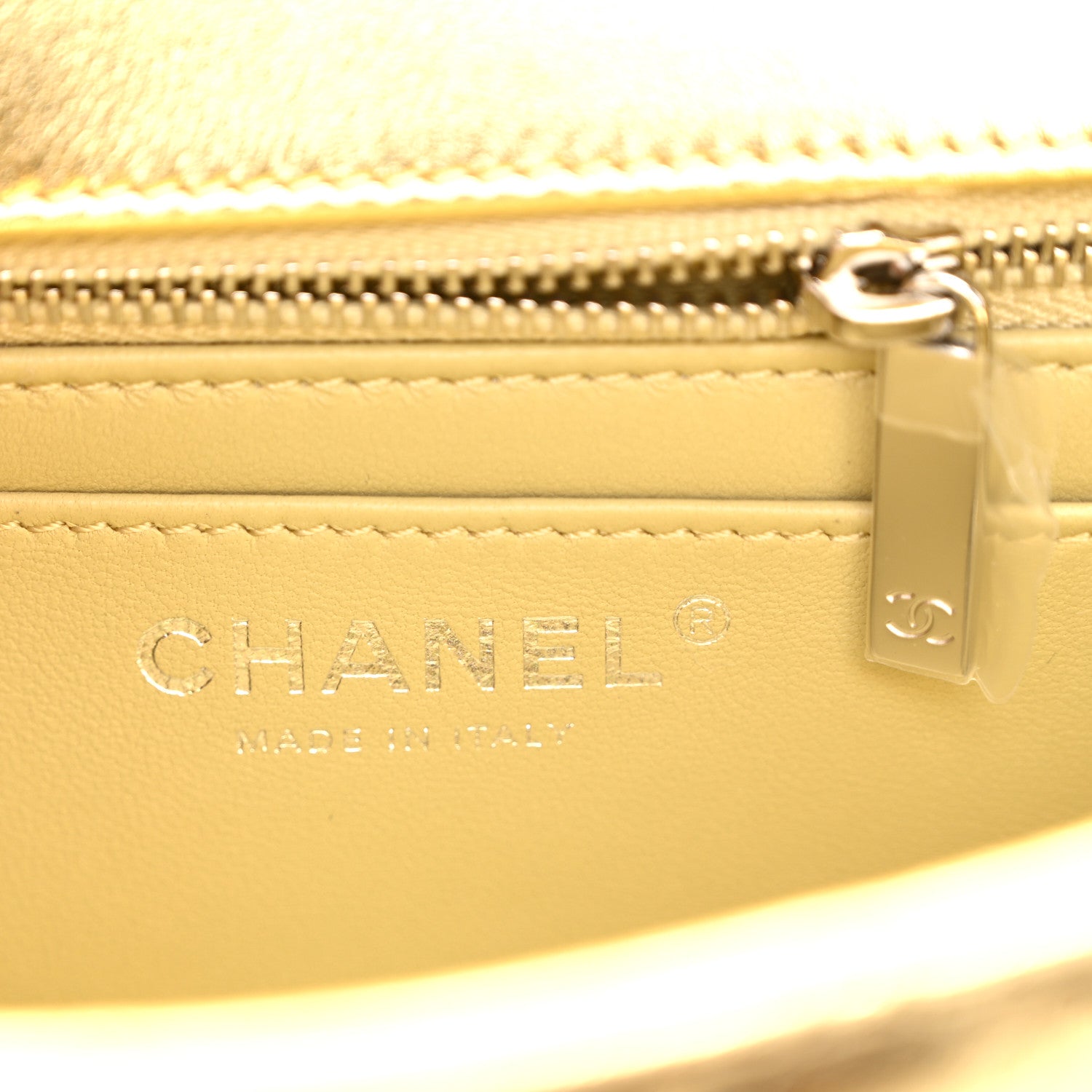 Chanel Metallic Lambskin Quilted Mini Rectangular Pearl Crush Flap  Gold 6 of 11