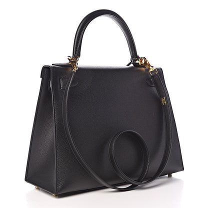 Hermes Epsom Kelly Sellier 28 Black 3 of 36