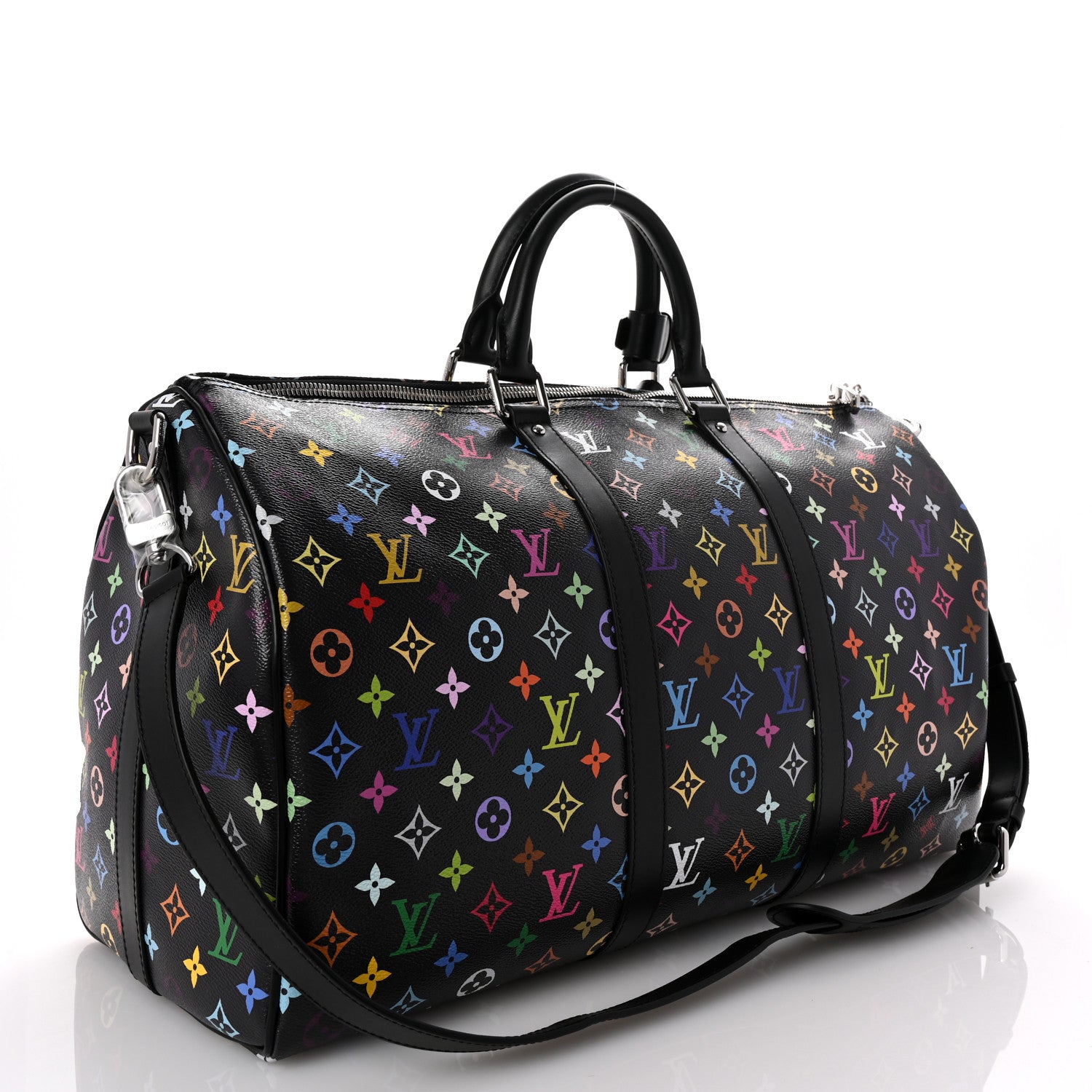 Louis Vuitton LV X TM Monogram Multicolor Keepall Bandouliere 50 Black 2 of 8