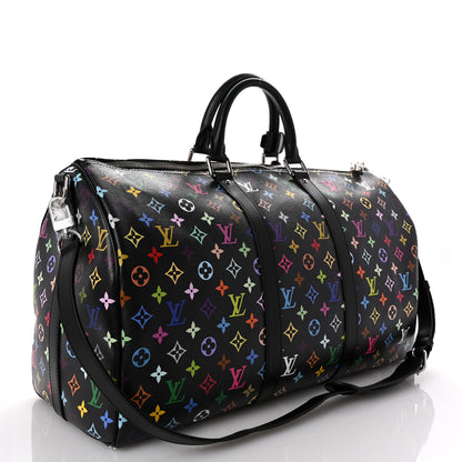 Louis Vuitton LV X TM Monogram Multicolor Keepall Bandouliere 50 Black 2 of 8