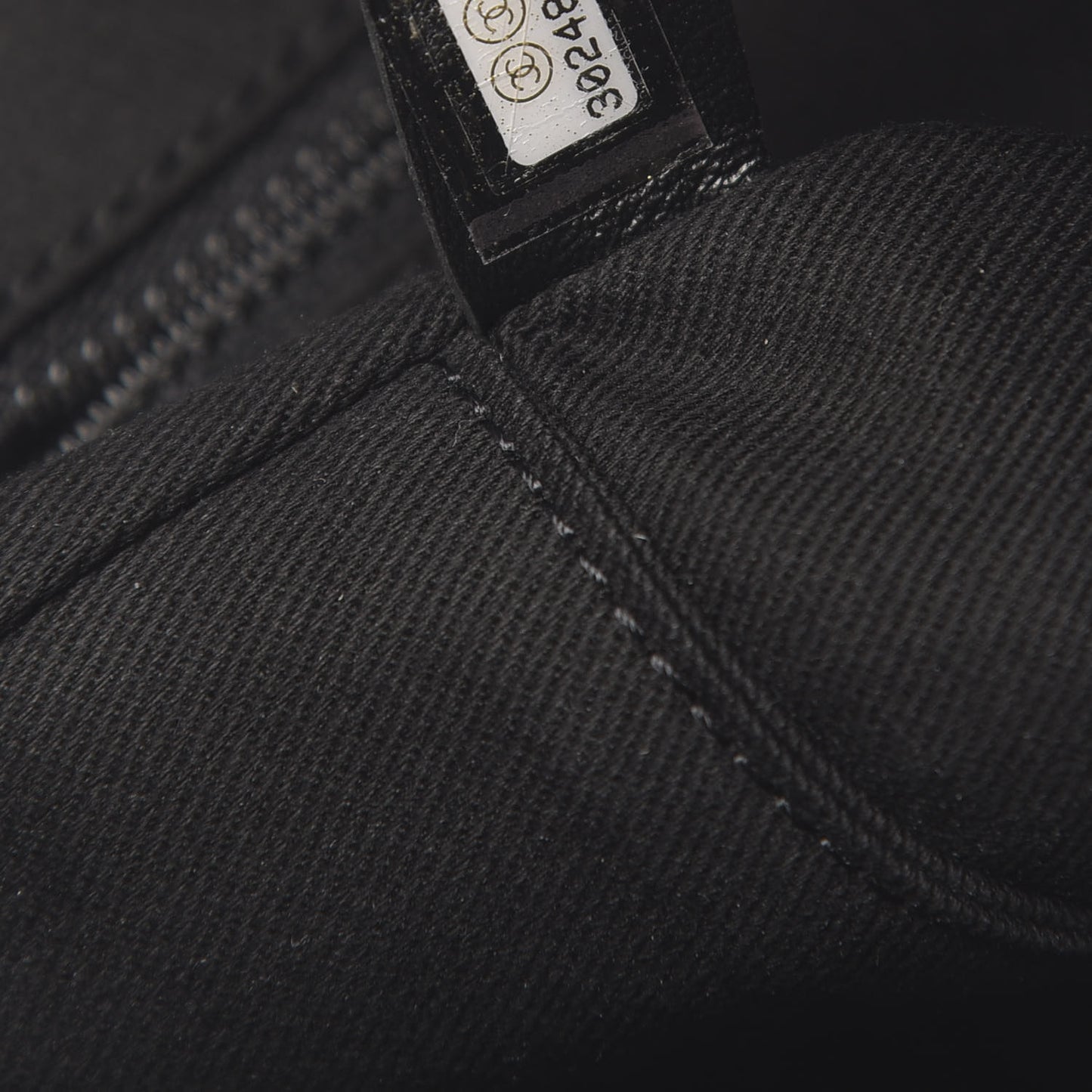 Mixed Fibers Calfskin Small Deauville Tote Black
