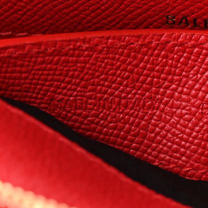 Balenciaga Signature Grained Calfskin Logo XXS Ville Top Handle Bag Rouge Lantern Black 7 of 13