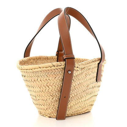 Loewe Raffia Small Basket Tote Bag Natural Tan 3 of 9