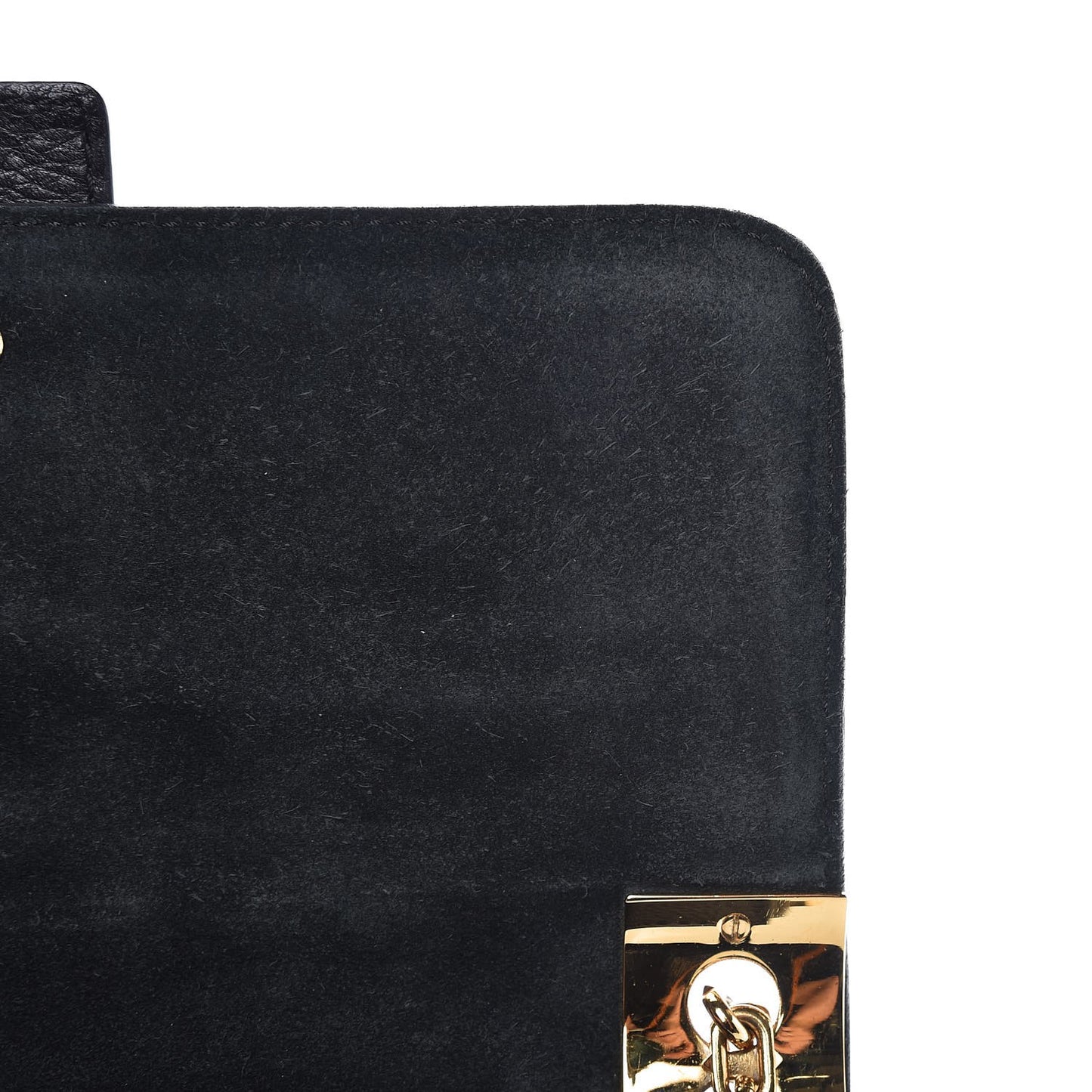 Grained Calfskin B-Rockstud Flap Black