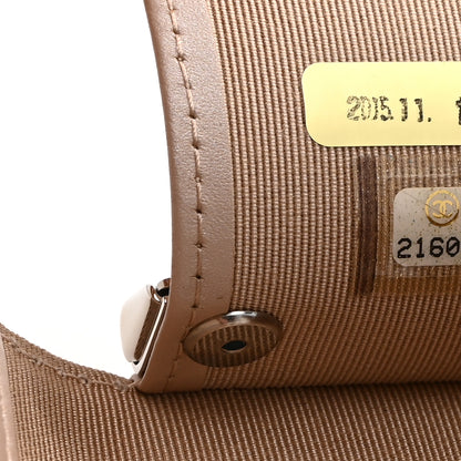 Chanel Metallic Caviar Quilted 6 Key Holder Light Beige 8 of 11