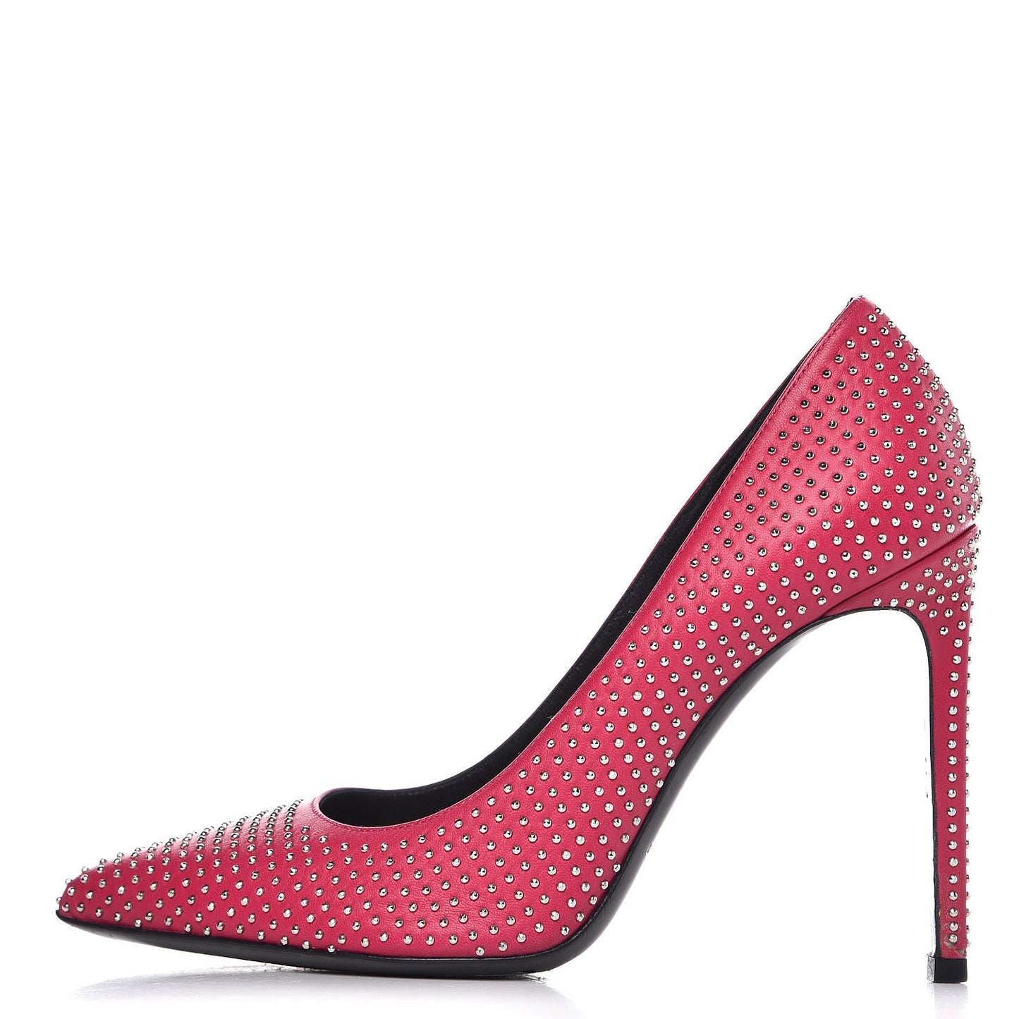 Calfskin Micro Stud Paris 105 Pumps 38 Fuchsia
