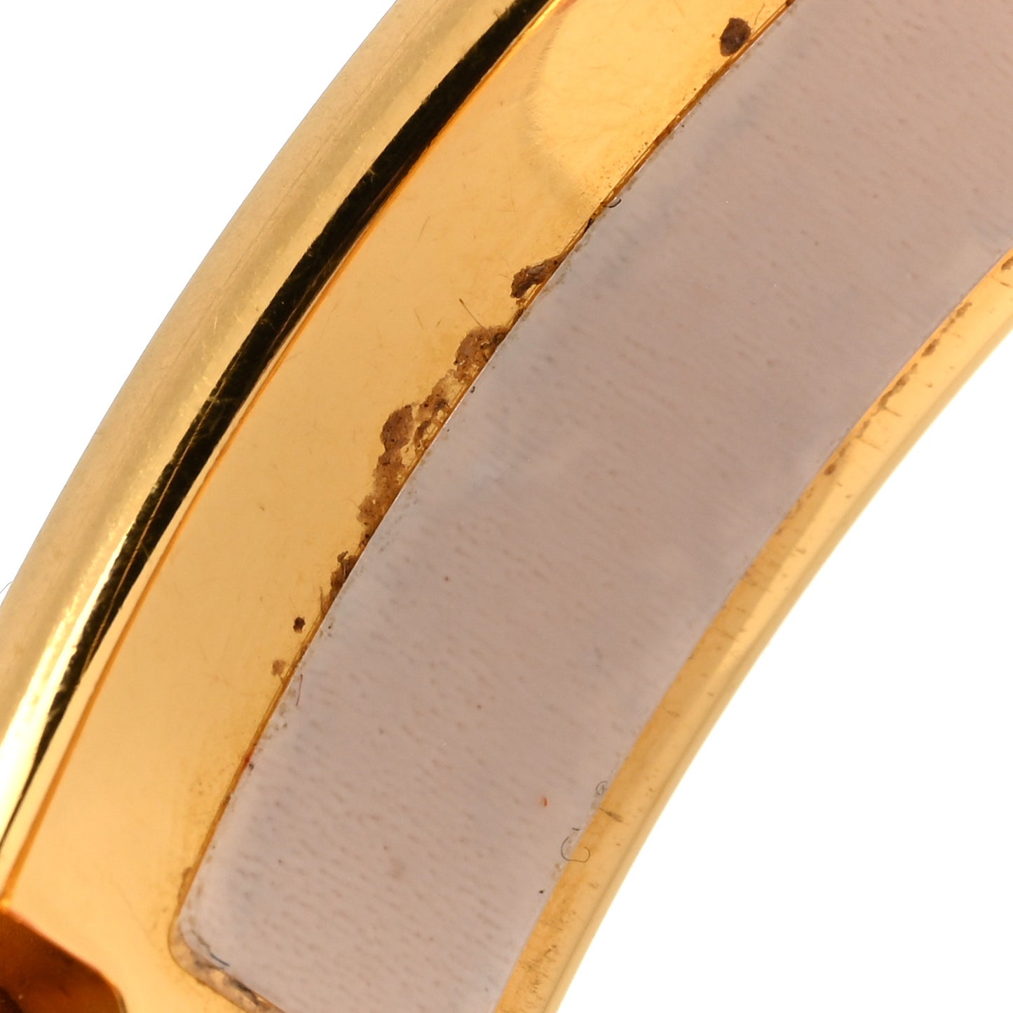 Enamel Anneau Bracelet PM Rouge Corail