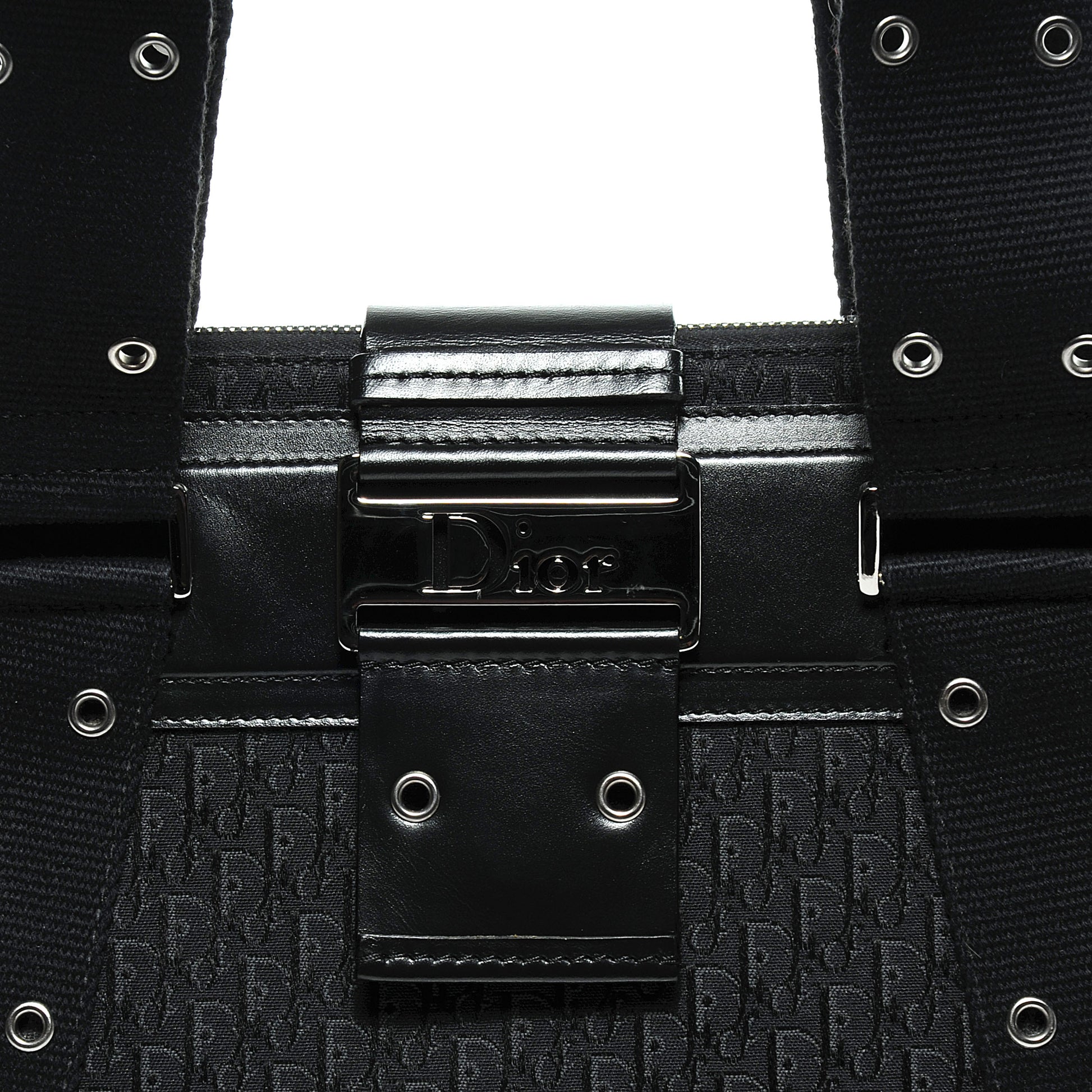 Christian Dior Canvas Diorissimo Tote Black 8 of 8