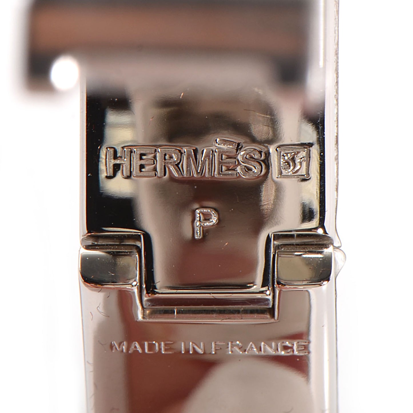 Enamel Narrow Clic Clac H Bracelet PM White