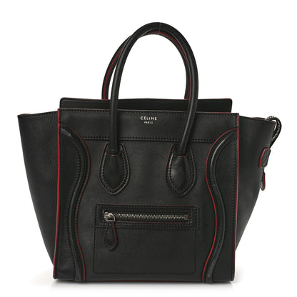 Celine Smooth Calfskin Micro Luggage Black 1 of 8