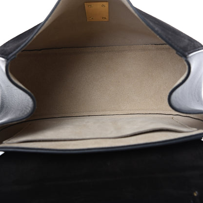 Chloe Suede Smooth Calfskin Drew Shoulder Bag Black 4 of 10