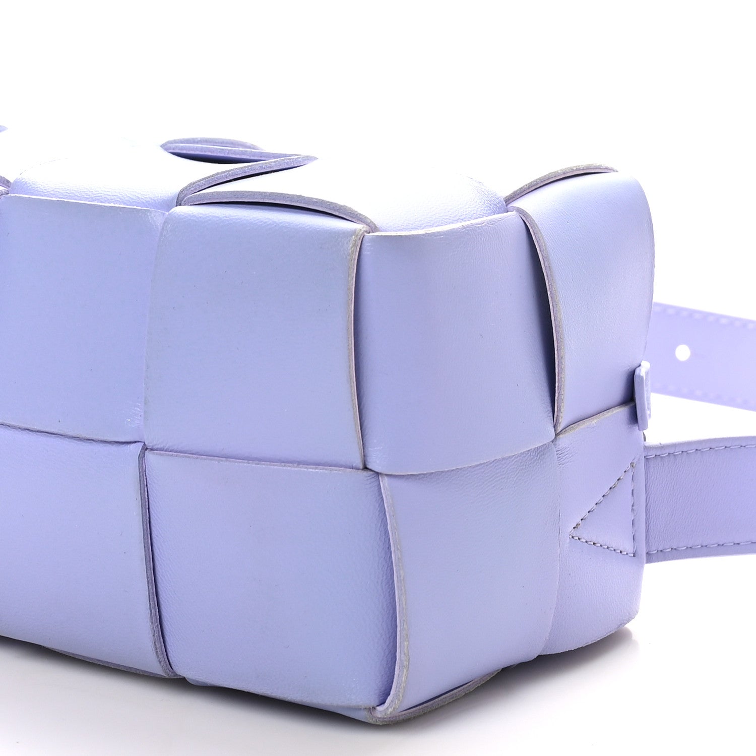Bottega Veneta Lambskin Maxi Intrecciato Small Brick Cassette Bag Wisteria 9 of 9