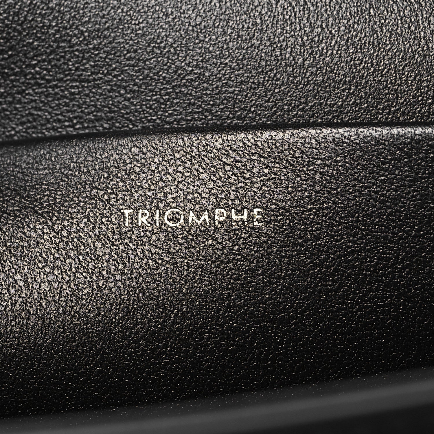 Celine Shiny Calfskin Triomphe Shoulder Bag Black 7 of 11