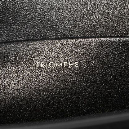 Celine Shiny Calfskin Triomphe Shoulder Bag Black 7 of 11