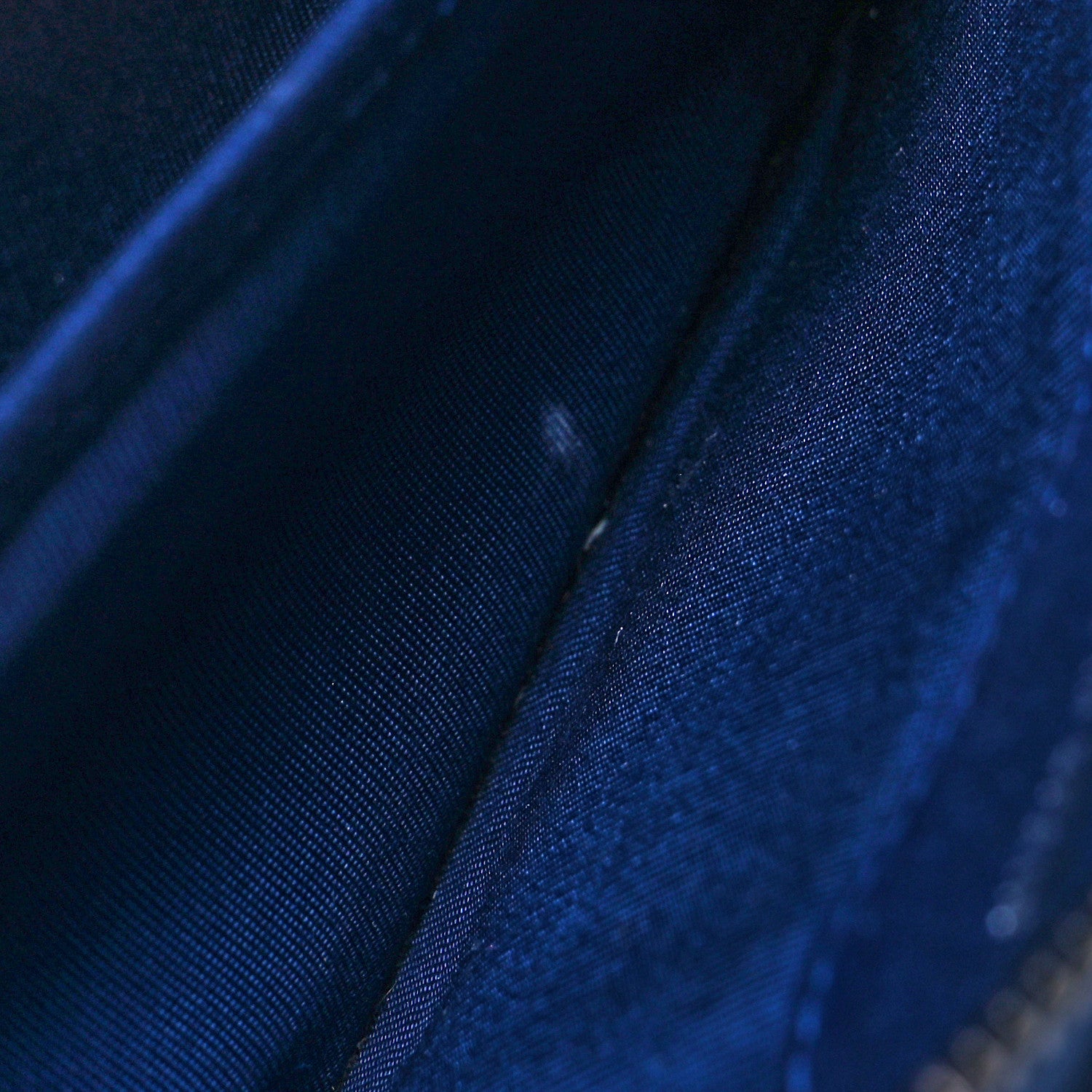 Chanel Iridescent Calfskin Quilted Long Zip Around Wallet Blue 11 of 11