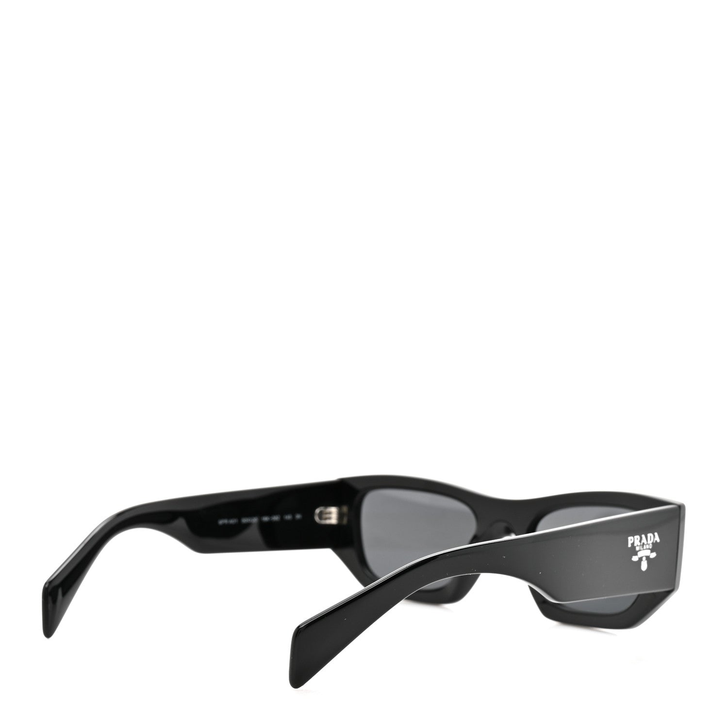Prada Acetate Pillow Sunglasses SPR A01 Black 4 of 8