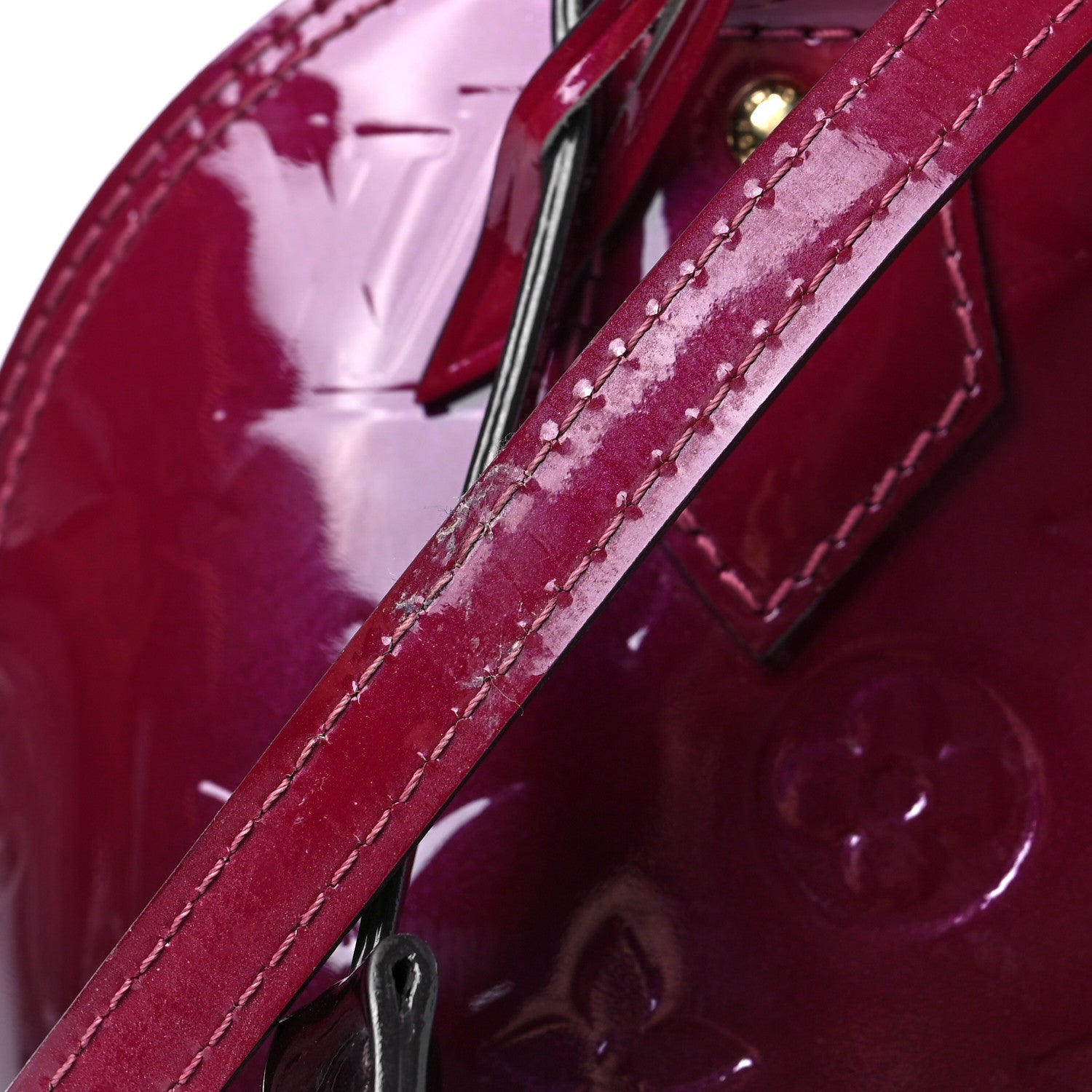 Louis Vuitton Vernis Degrade Alma BB Magenta 8 of 9