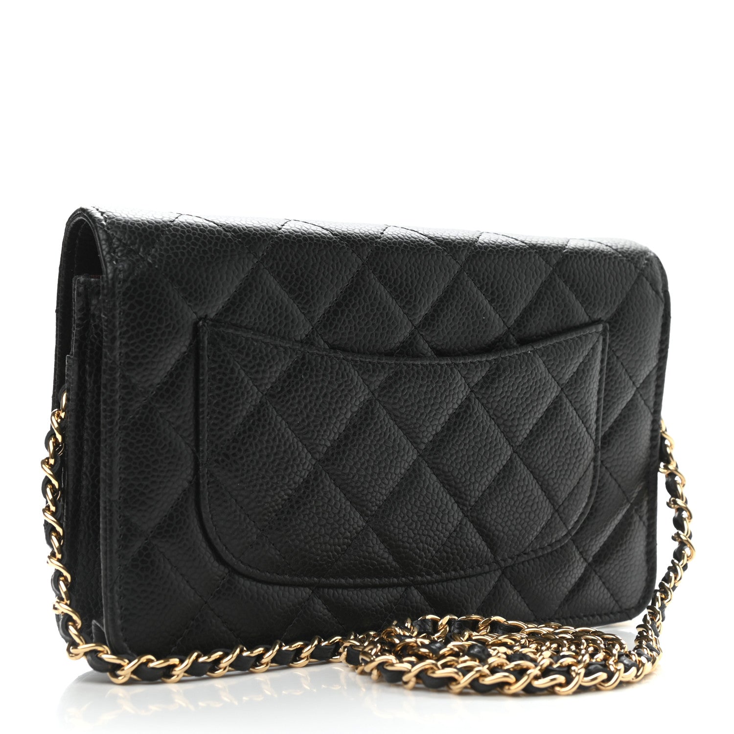 Chanel Caviar Quilted Wallet On Chain WOC Black 3 of 10