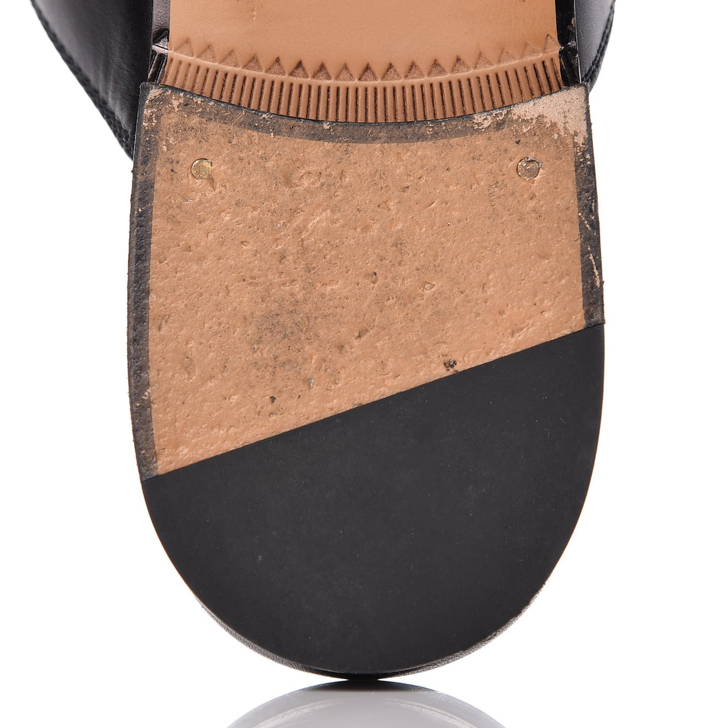 Calfskin Womens Princetown Slippers 40 Black