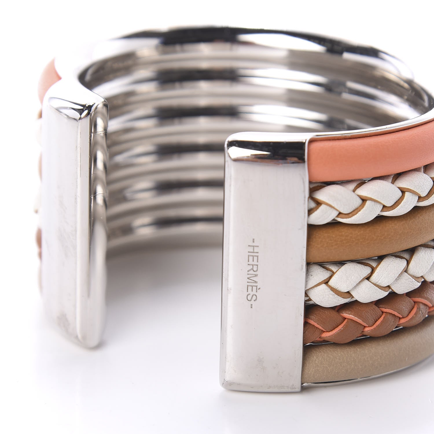 Hermes Swift Palladium Kyoto Tresse Cuff T3 4 of 4