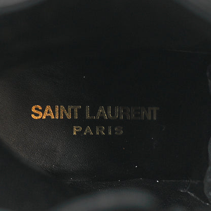 Saint Laurent Goatskin Crystal Buckle Claude 90 Ankle Booties 39.5 Black 8 of 9