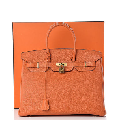 Hermes Togo Birkin 35 Orange 37 of 37
