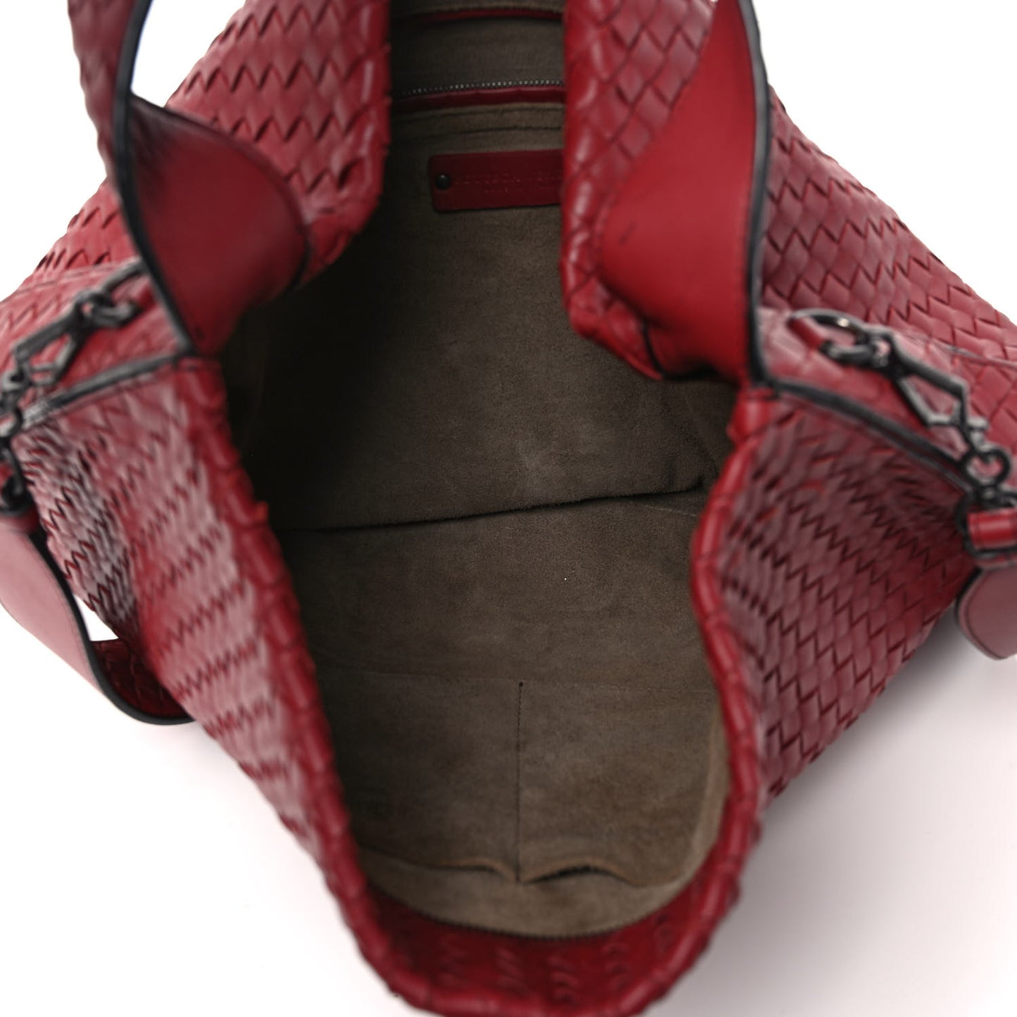 Nappa Intrecciato Large City Hobo Eclipse